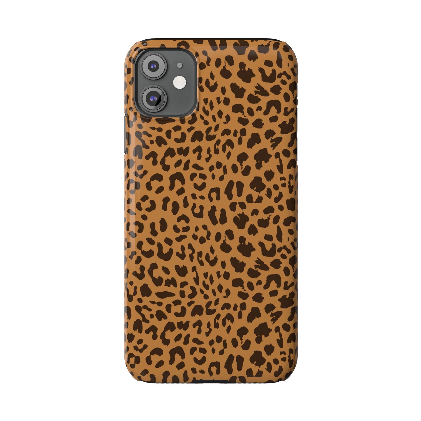 Sleek Leopard Print Slim Phone Case - Stylish & Durable Protection