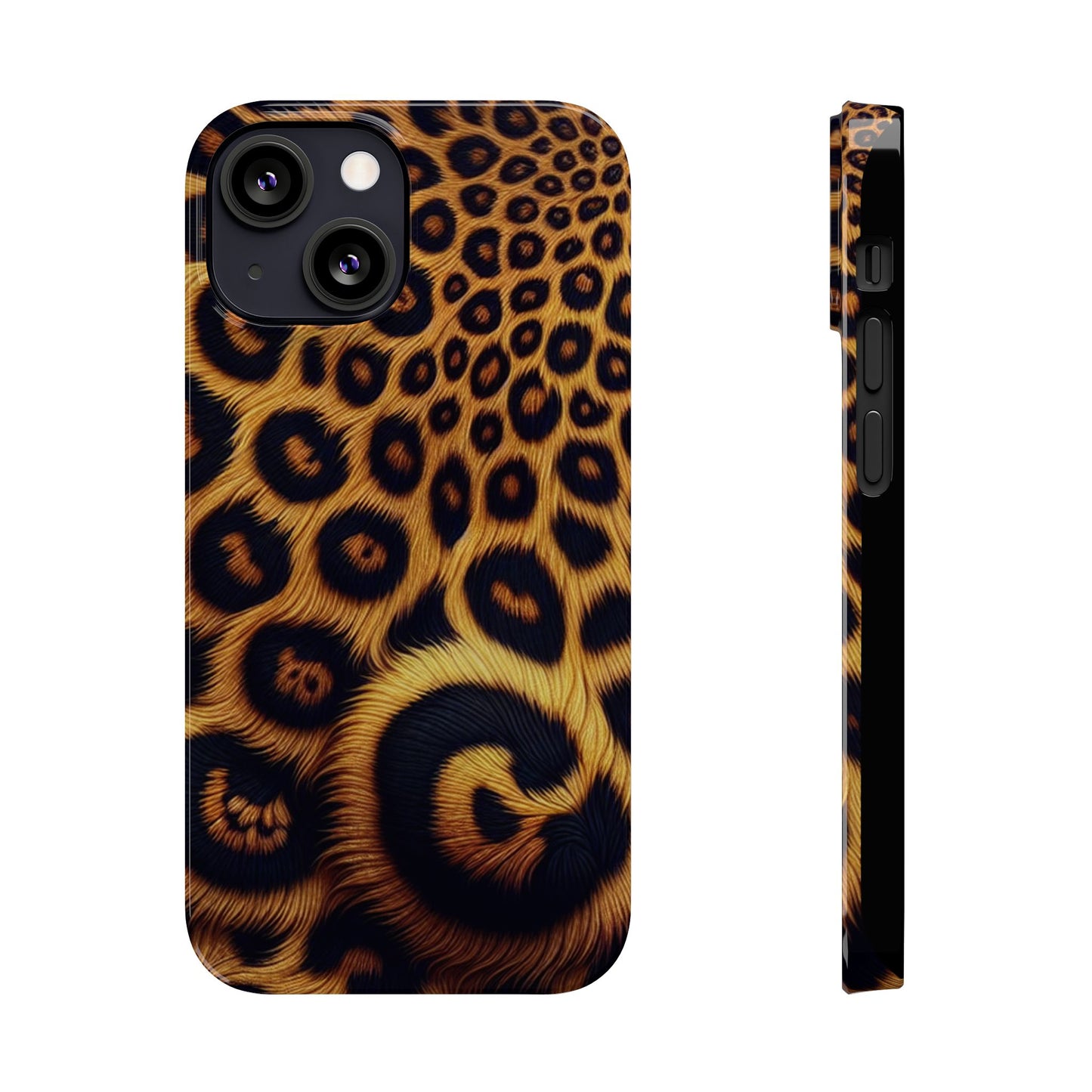 "New" Leopard Print Slim Phone Case - Trendy Animal Design