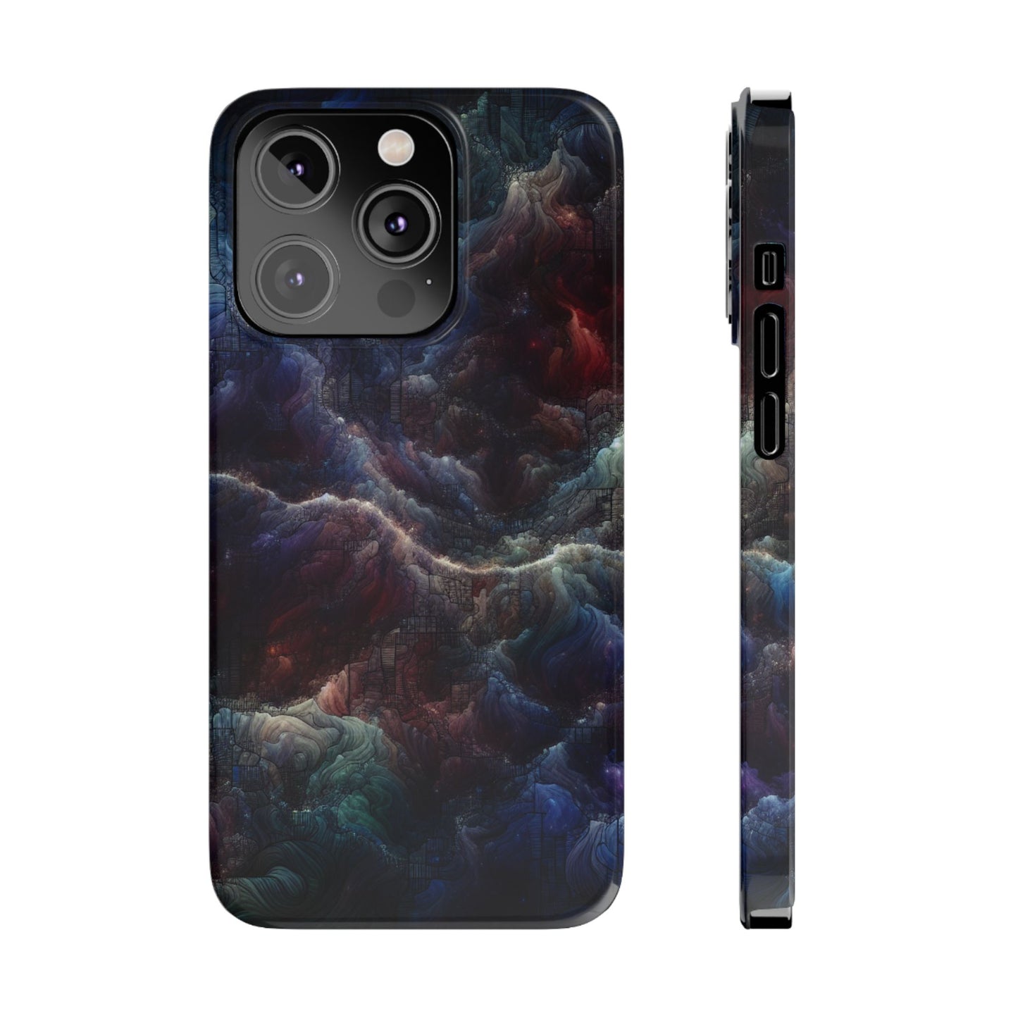 Cosmic Swirl Slim Phone Case - Protect Your Device in Style