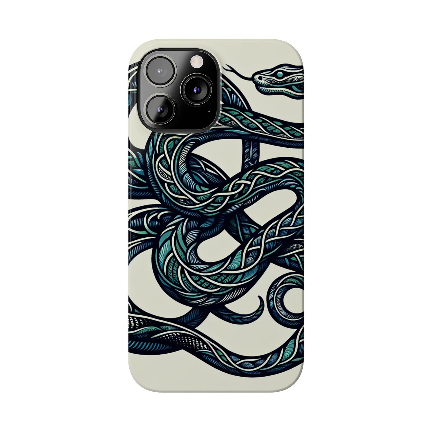 Artistic Snake Slim Phone Case - Unique Design for Nature Lovers