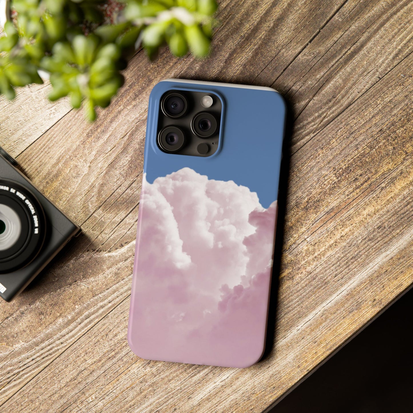 Pastel Cloud Slim Phone Case - Aesthetic Phone Accessory for Dreamers