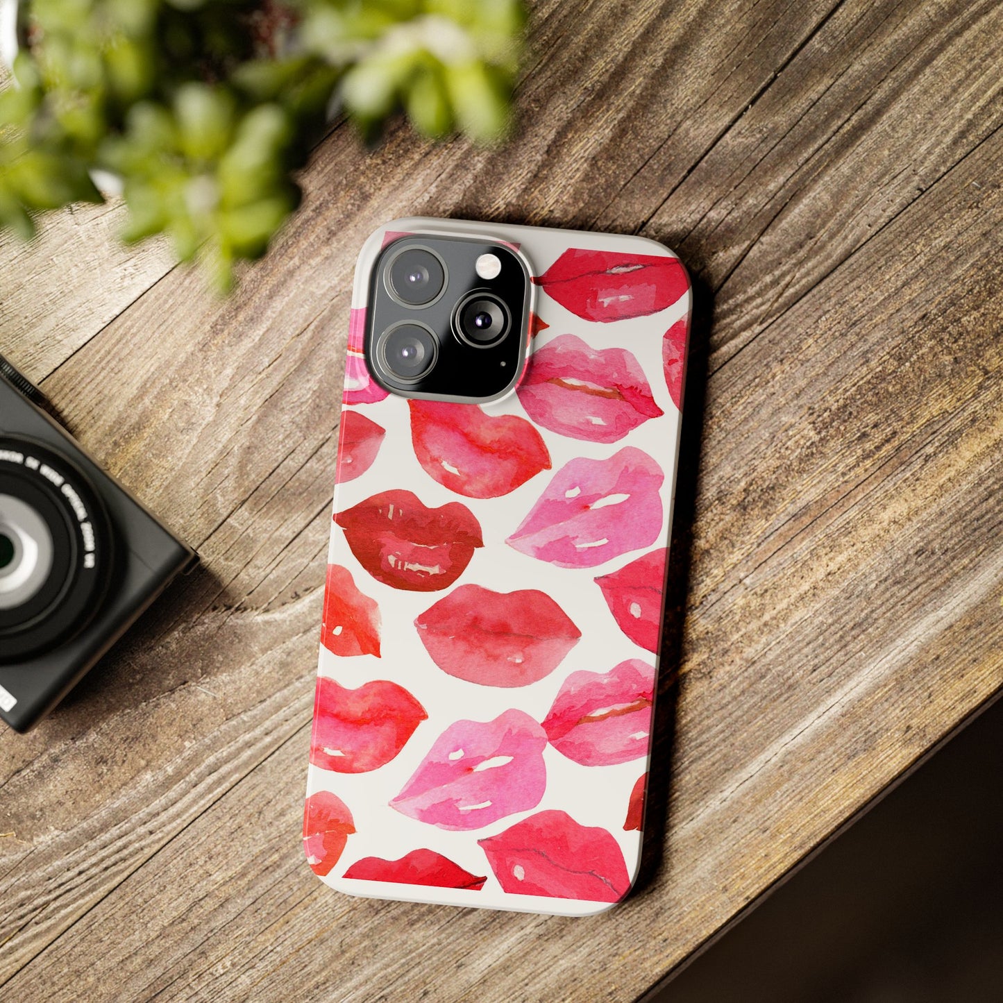 Romantic Kiss Lip Design Slim Phone Case - Perfect Gift for Valentine's Day