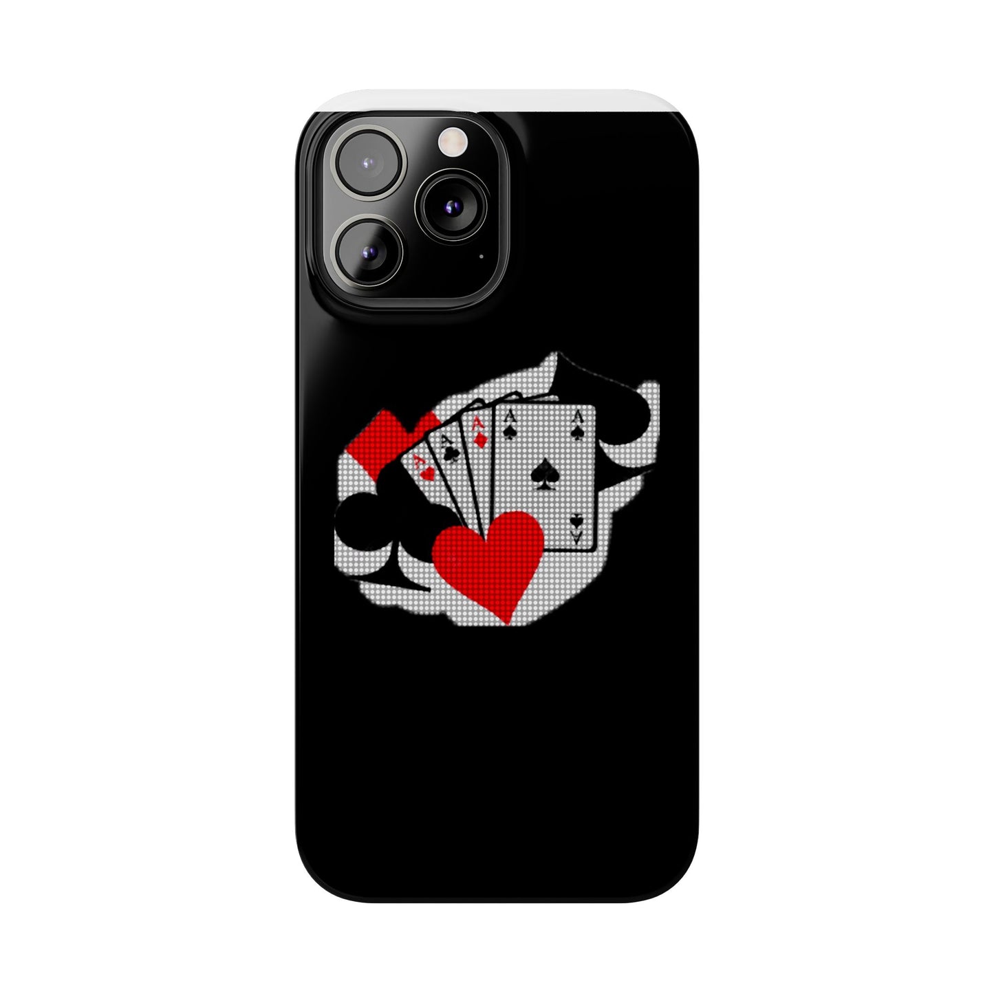 Stylish Slim Phone Case with Poker Design - Perfect for Gamers and Card Enthusiasts