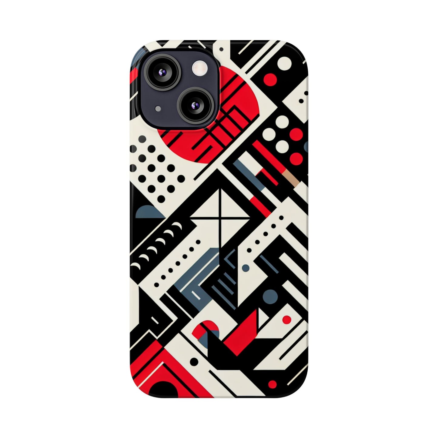 Geometric Abstract Slim Phone Case - Modern Design for Trendsetters