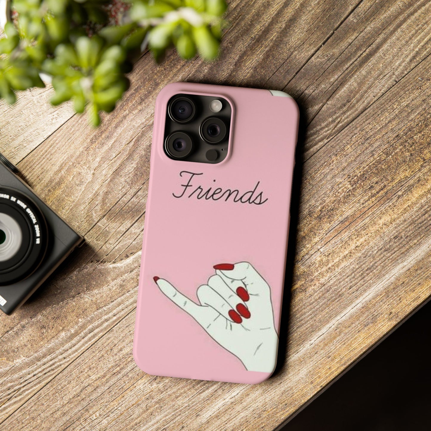 Stylish Slim Phone Case - 'Friends' Design - Perfect Gift for Besties