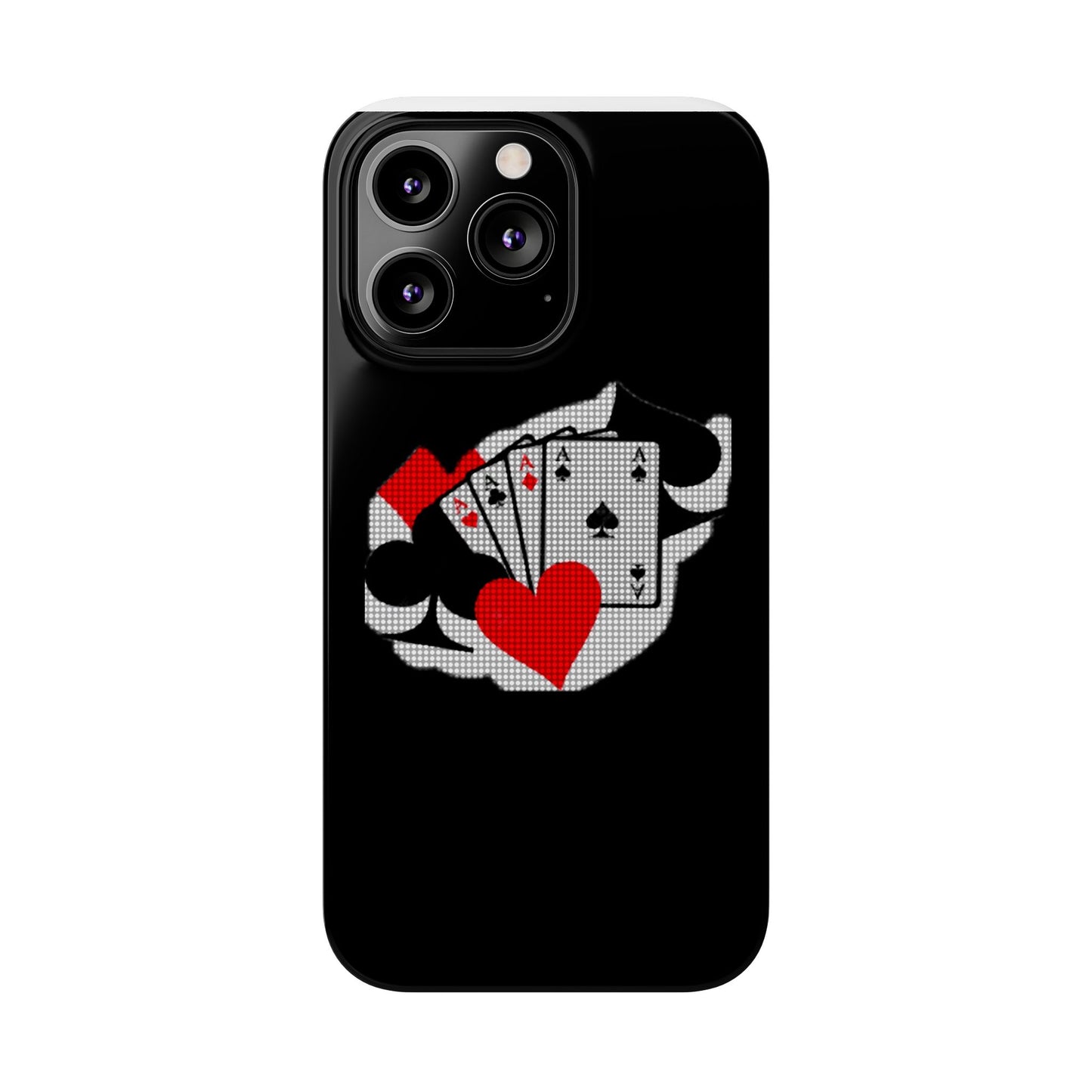 Stylish Slim Phone Case with Poker Design - Perfect for Gamers and Card Enthusiasts