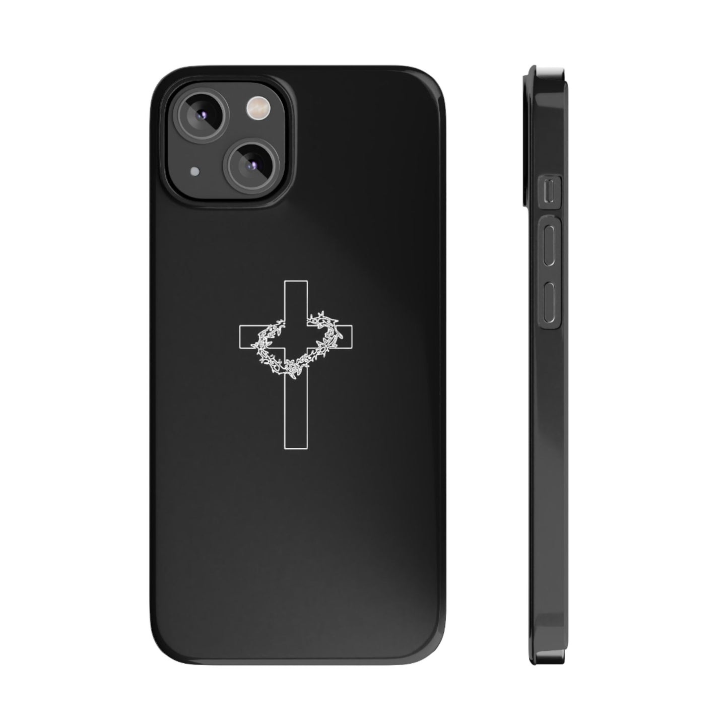 Faith-Inspired Slim Phone Case with Cross Design