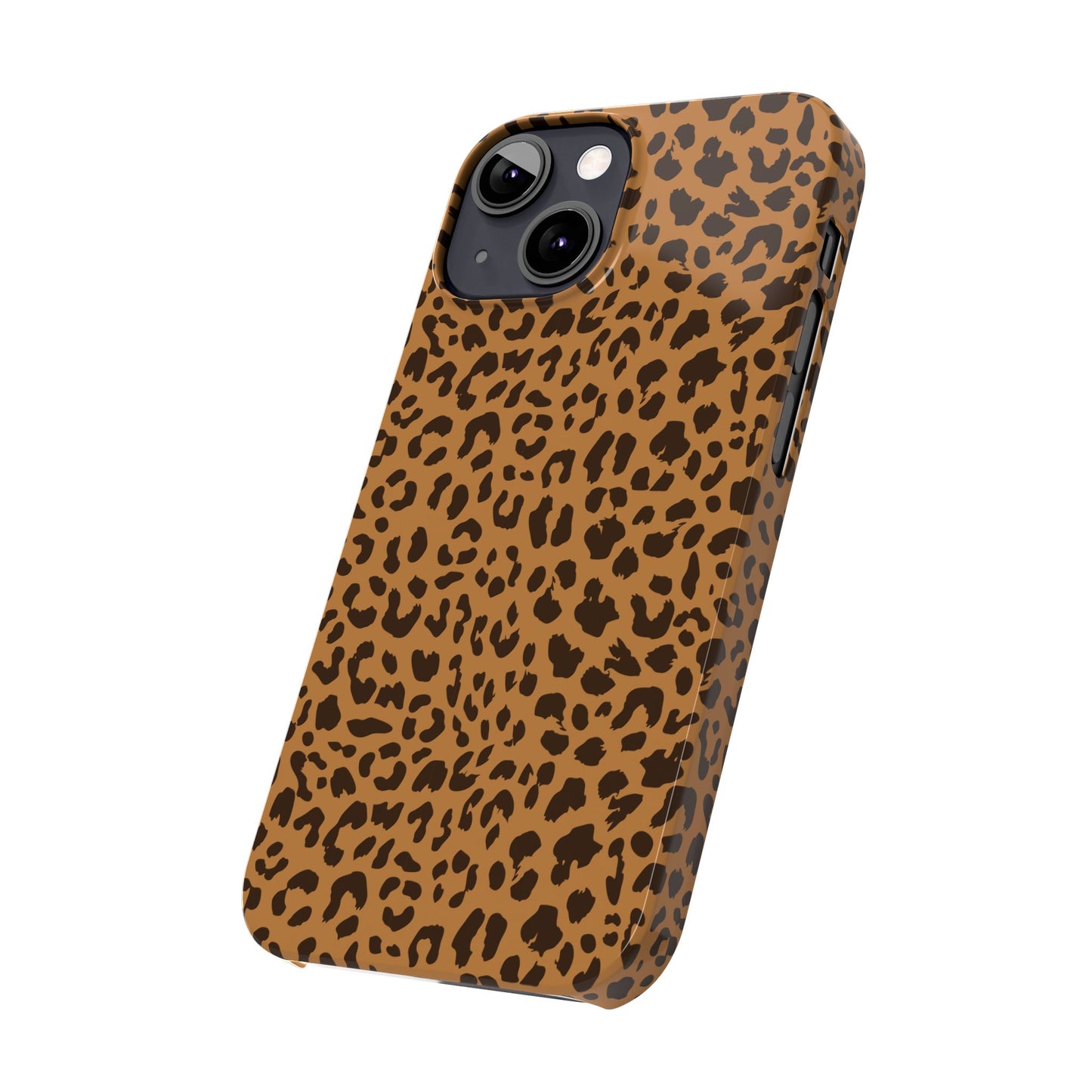 Sleek Leopard Print Slim Phone Case - Stylish & Durable Protection