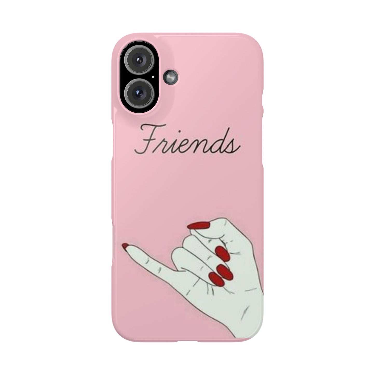 Stylish Slim Phone Case - 'Friends' Design - Perfect Gift for Besties