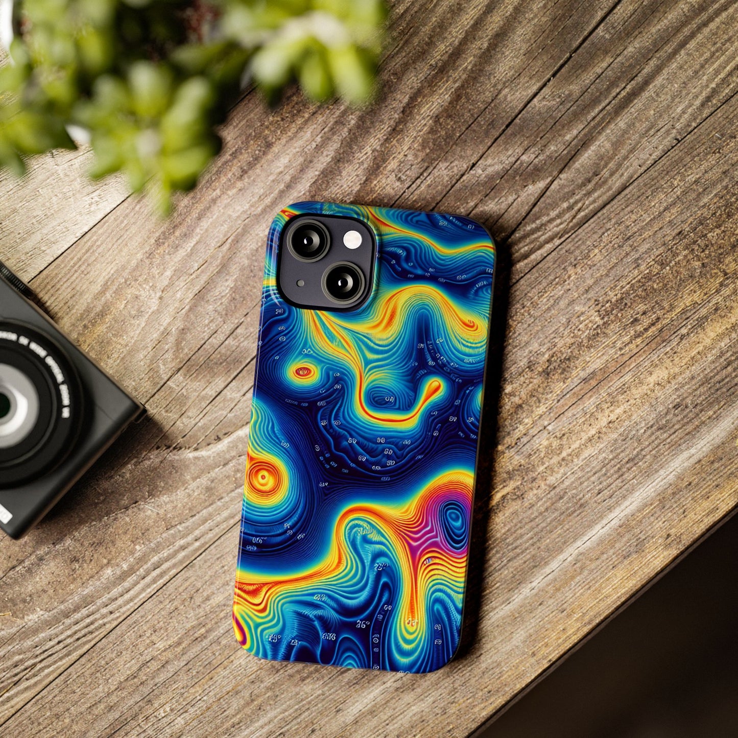 Thermal islands Phone Case - Colorful Geometric Design for Art Lovers