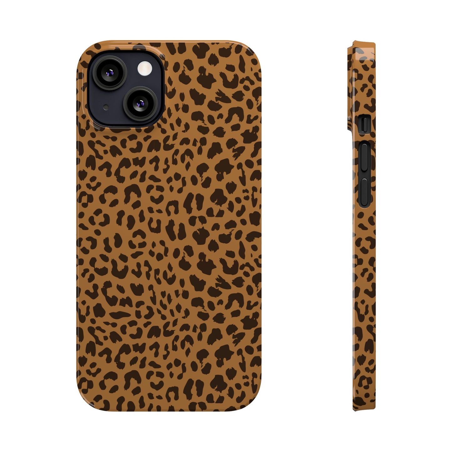 Sleek Leopard Print Slim Phone Case - Stylish & Durable Protection