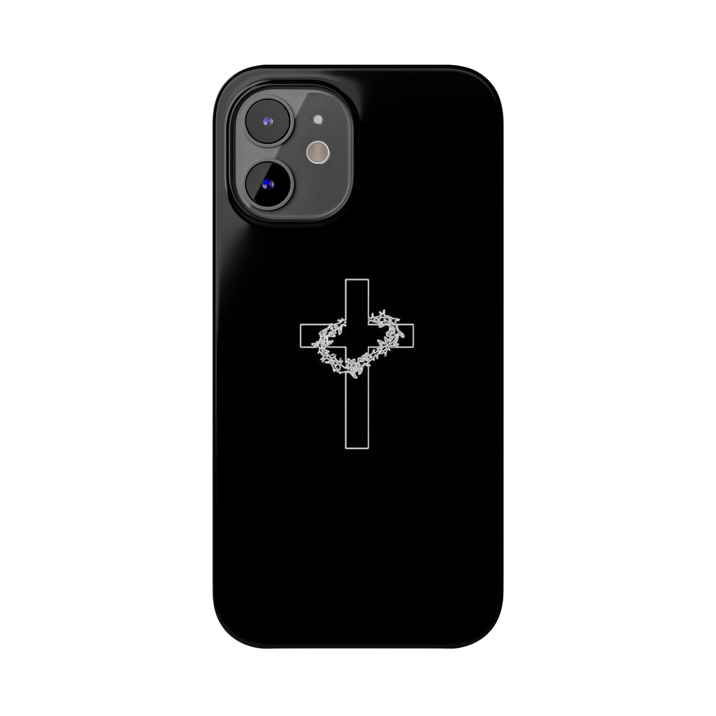 Faith-Inspired Slim Phone Case with Cross Design