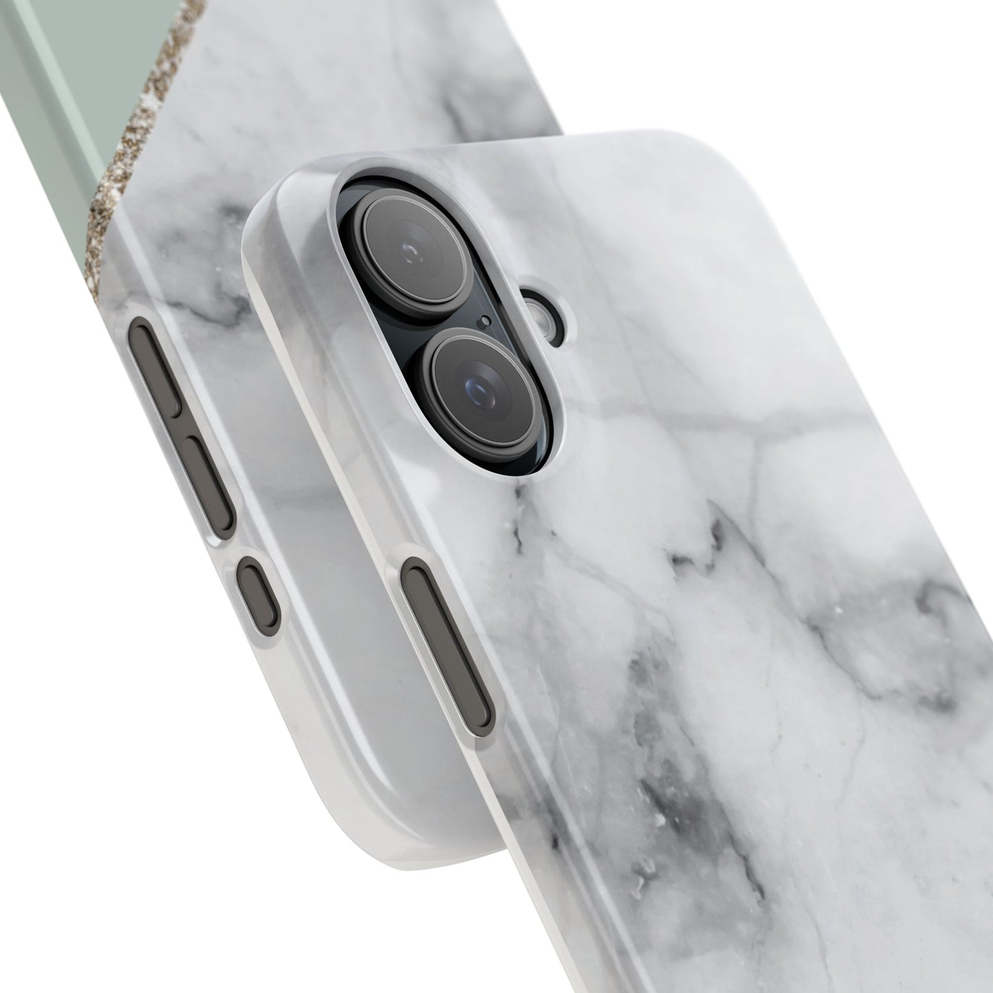 Custom Marble Slim Phone Case - Personalized Design for Trendy Protection