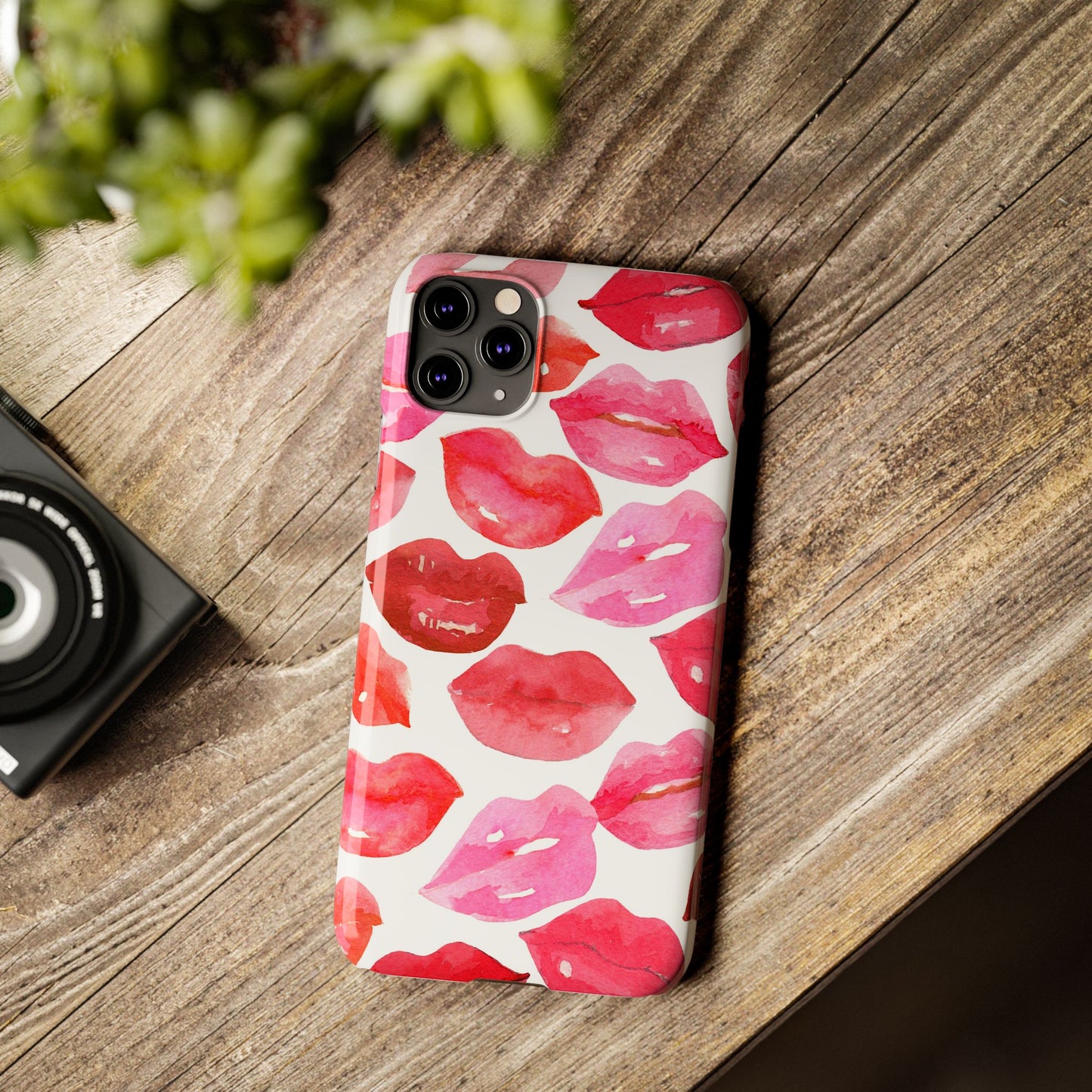 Romantic Kiss Lip Design Slim Phone Case - Perfect Gift for Valentine's Day