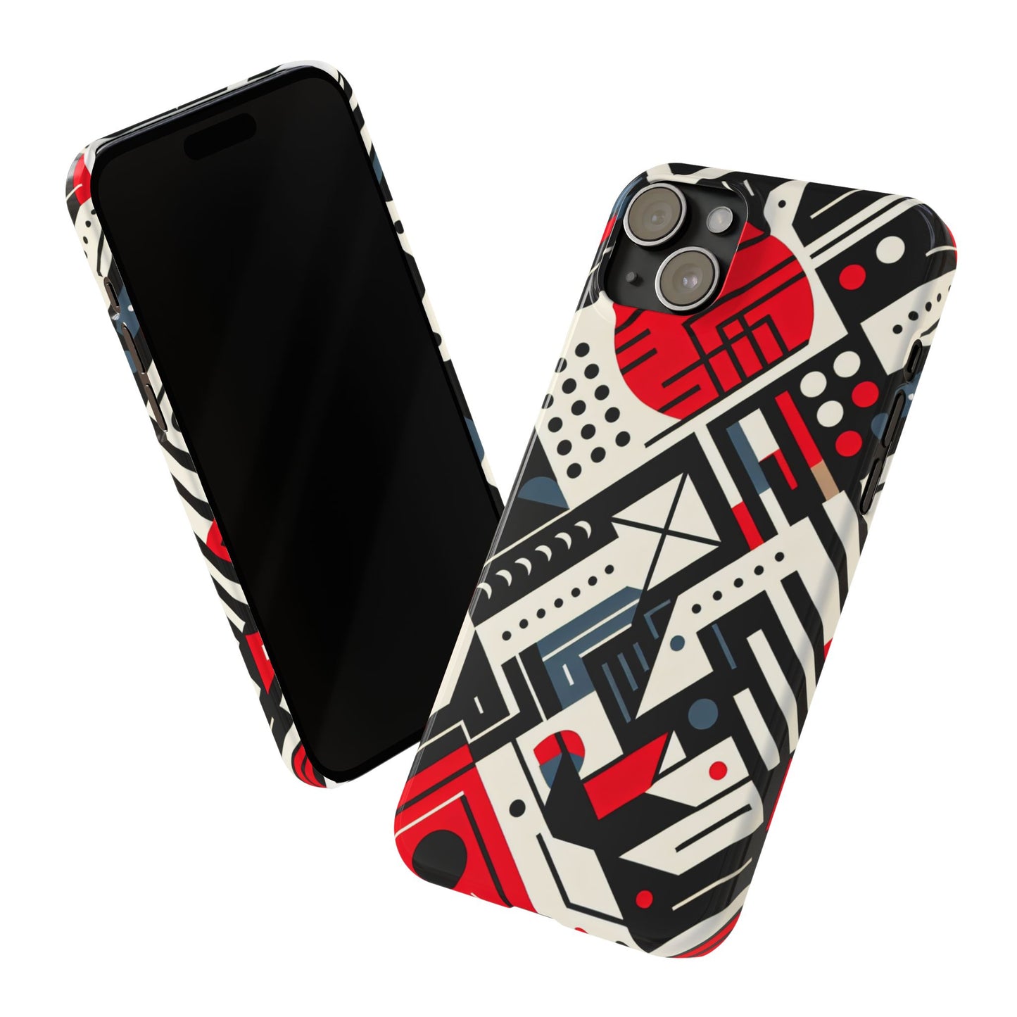 Geometric Abstract Slim Phone Case - Modern Design for Trendsetters