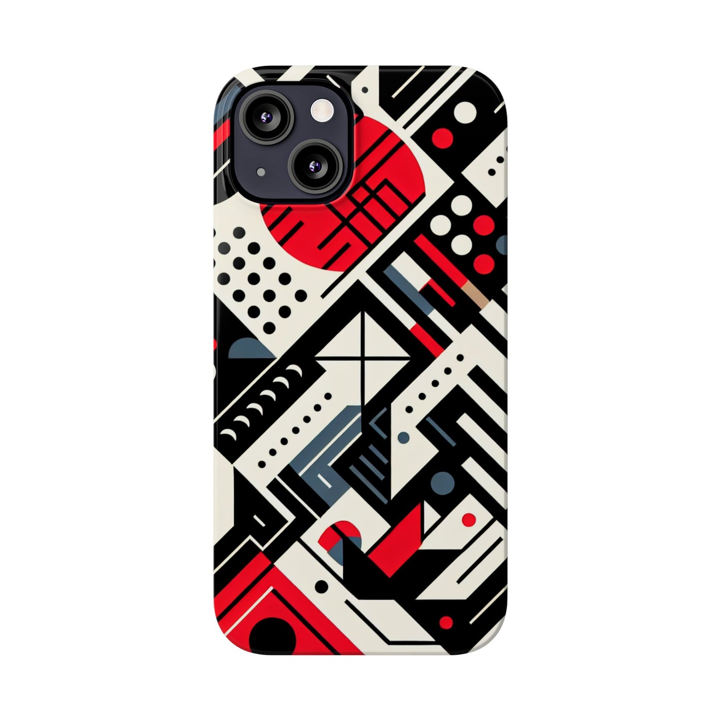 Geometric Abstract Slim Phone Case - Modern Design for Trendsetters