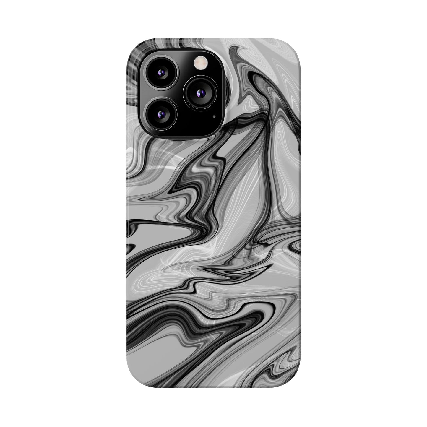 Stylish Black and Gray Abstract Slim Phone Case