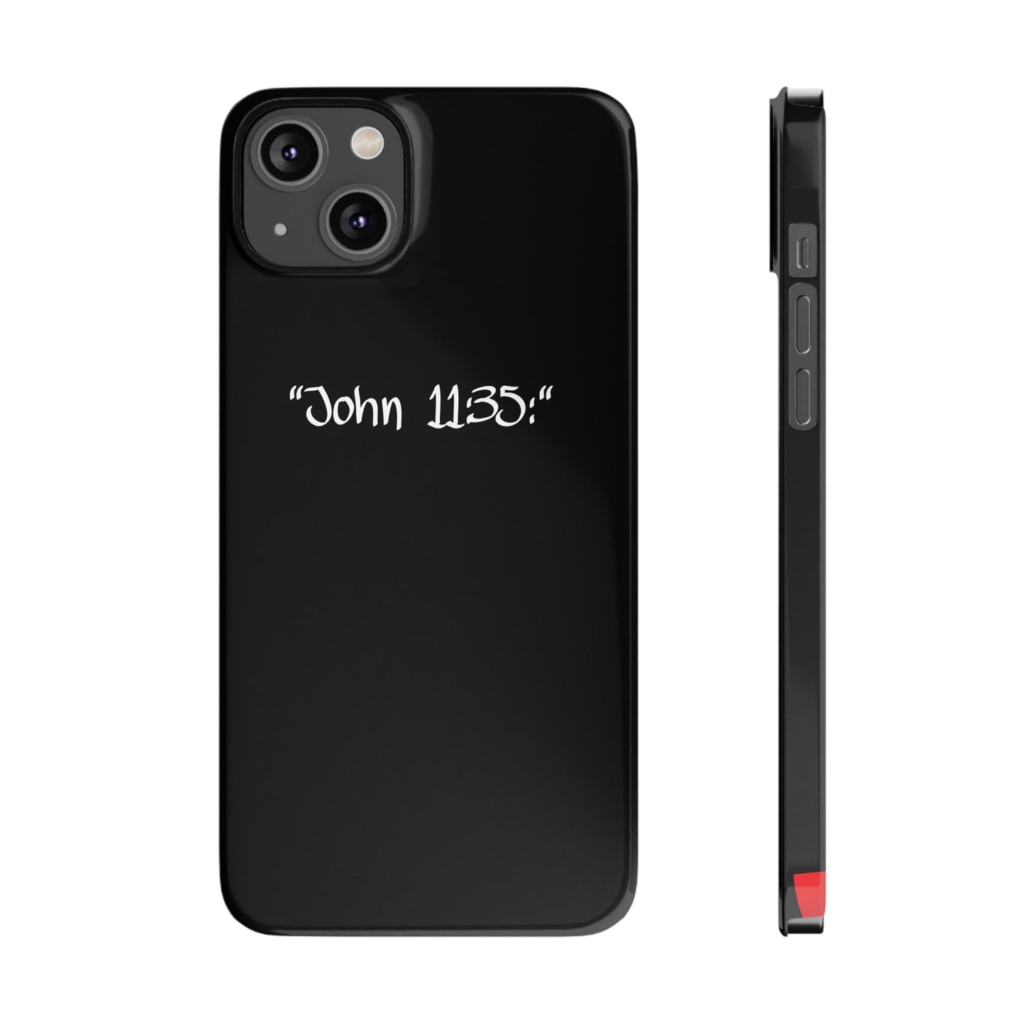 Bible verse "John 11:35" -  iPhone Case