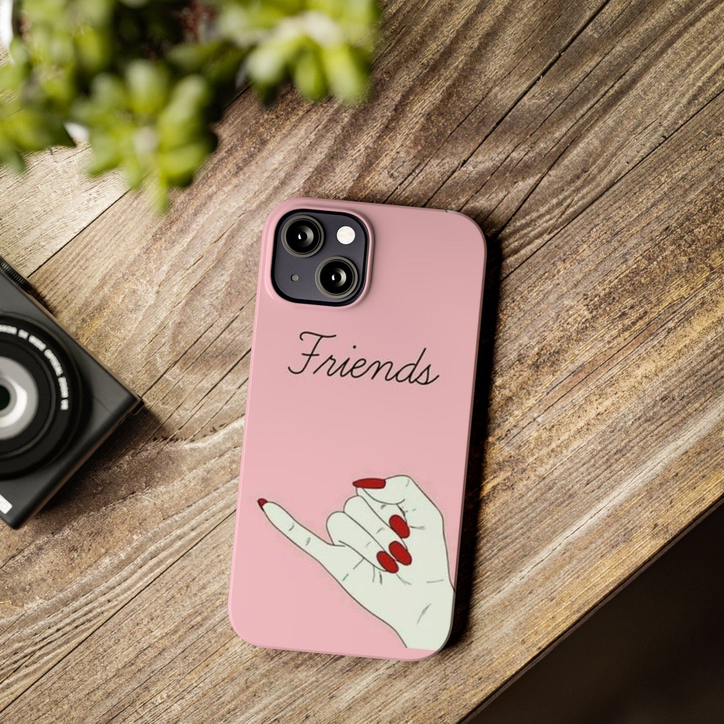 Stylish Slim Phone Case - 'Friends' Design - Perfect Gift for Besties