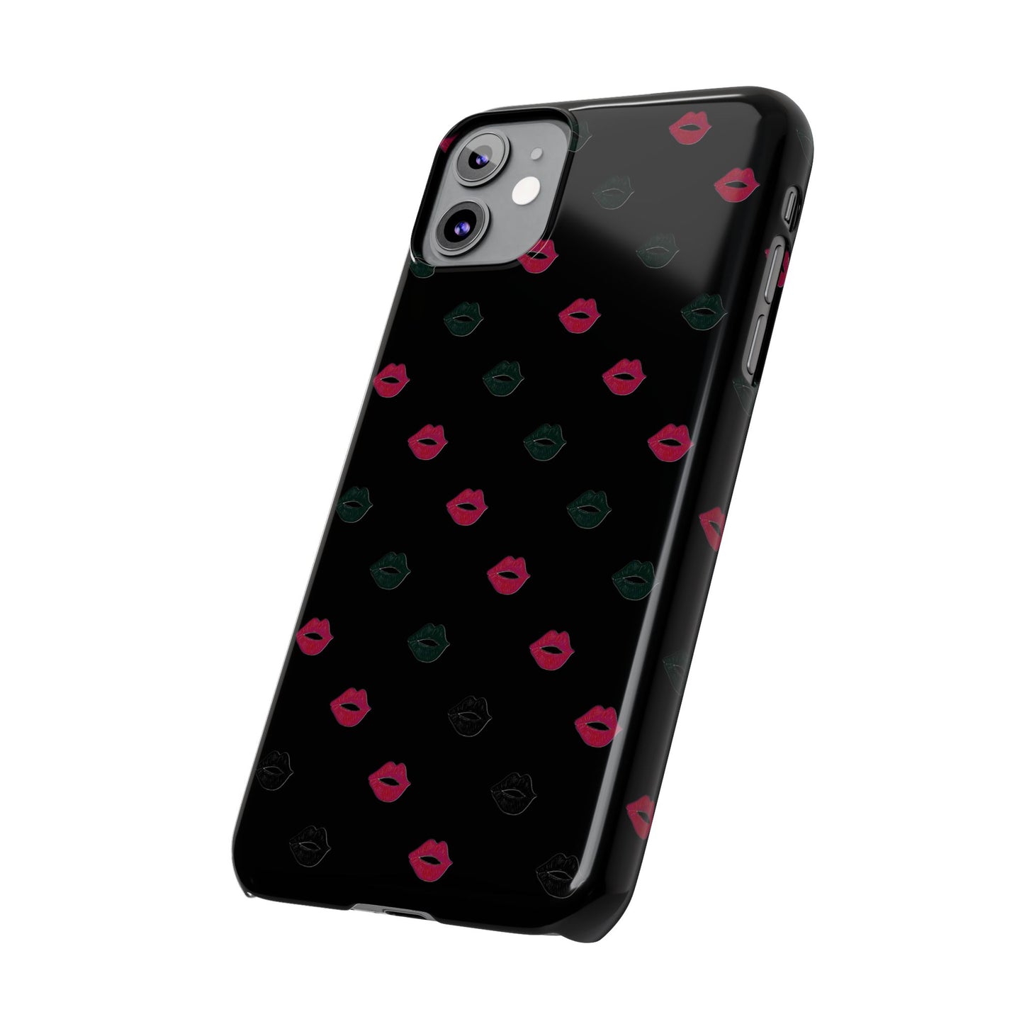 Chic Lip Pattern Slim Phone Case - Stylish Protection for Trendsetters