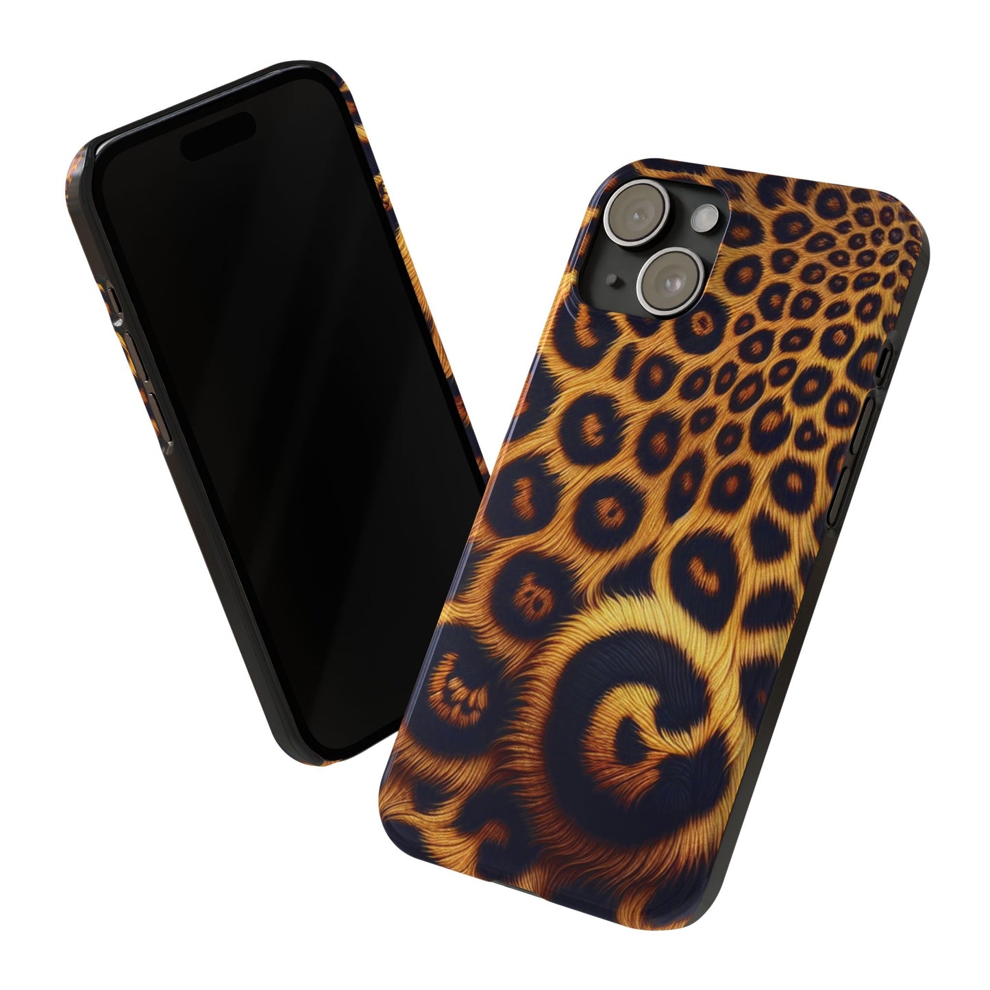 "New" Leopard Print Slim Phone Case - Trendy Animal Design