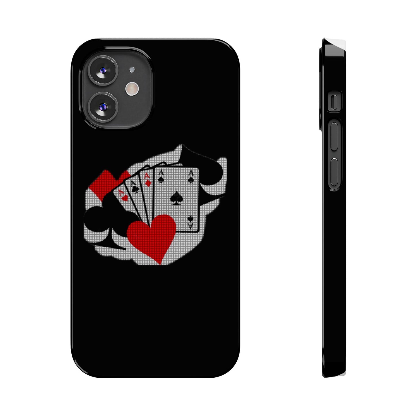 Stylish Slim Phone Case with Poker Design - Perfect for Gamers and Card Enthusiasts