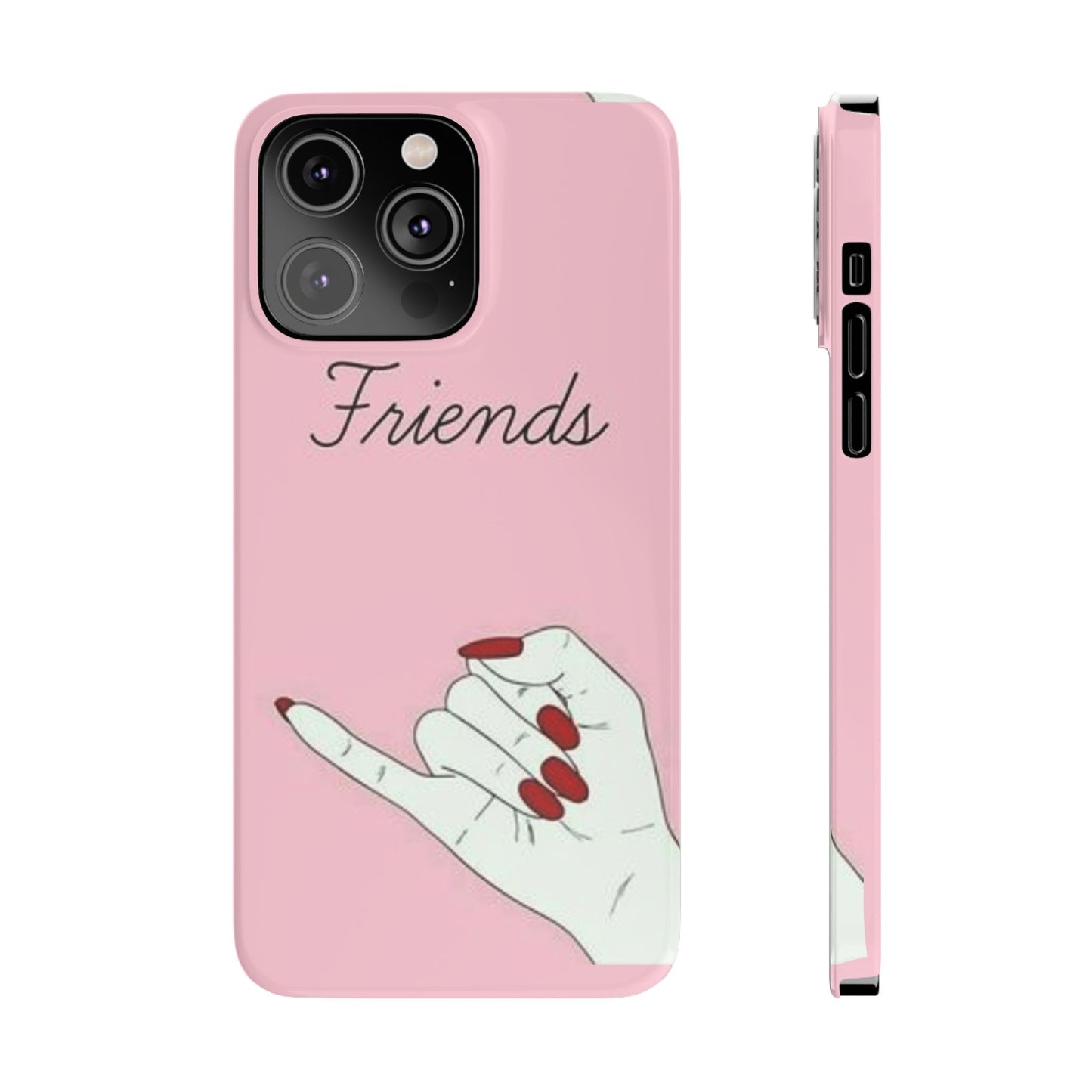 Stylish Slim Phone Case - 'Friends' Design - Perfect Gift for Besties