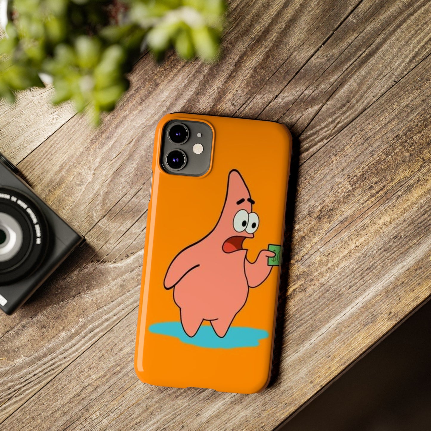 Funny Slim Phone Case with Patrick Star Design - Cute Cartoon Accessory for Phone Lovers