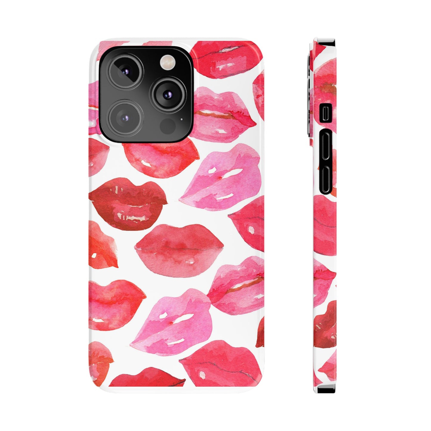 Romantic Kiss Lip Design Slim Phone Case - Perfect Gift for Valentine's Day