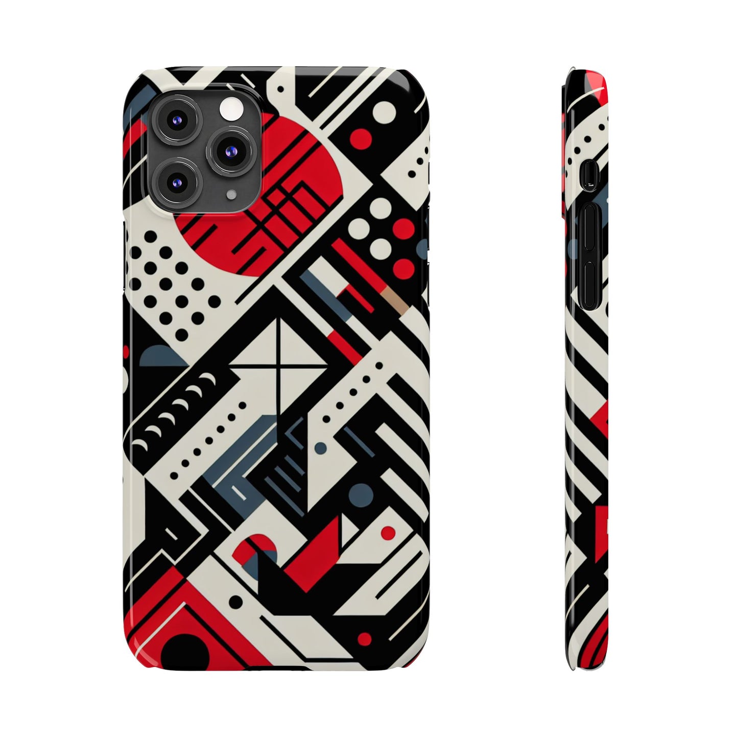 Geometric Abstract Slim Phone Case - Modern Design for Trendsetters