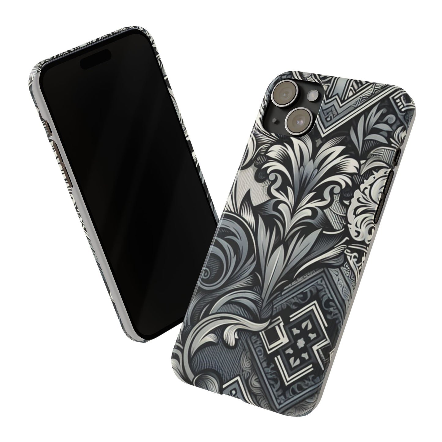 Elegant Floral Slim Phone Case - Stylish Protection for Modern Aesthetics