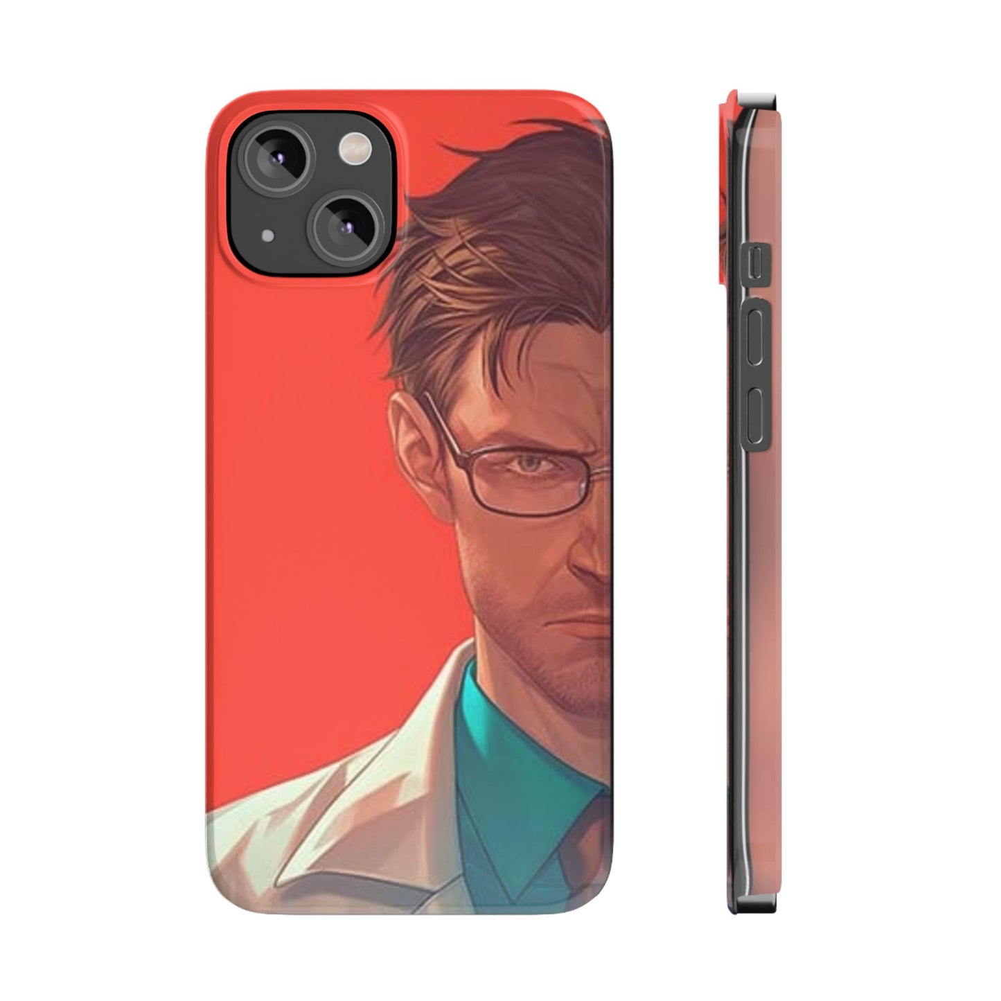 Stylish Slim Phone Case featuring Bold Artistic Design