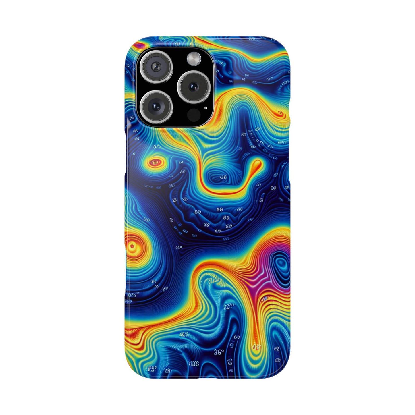 Thermal islands Phone Case - Colorful Geometric Design for Art Lovers