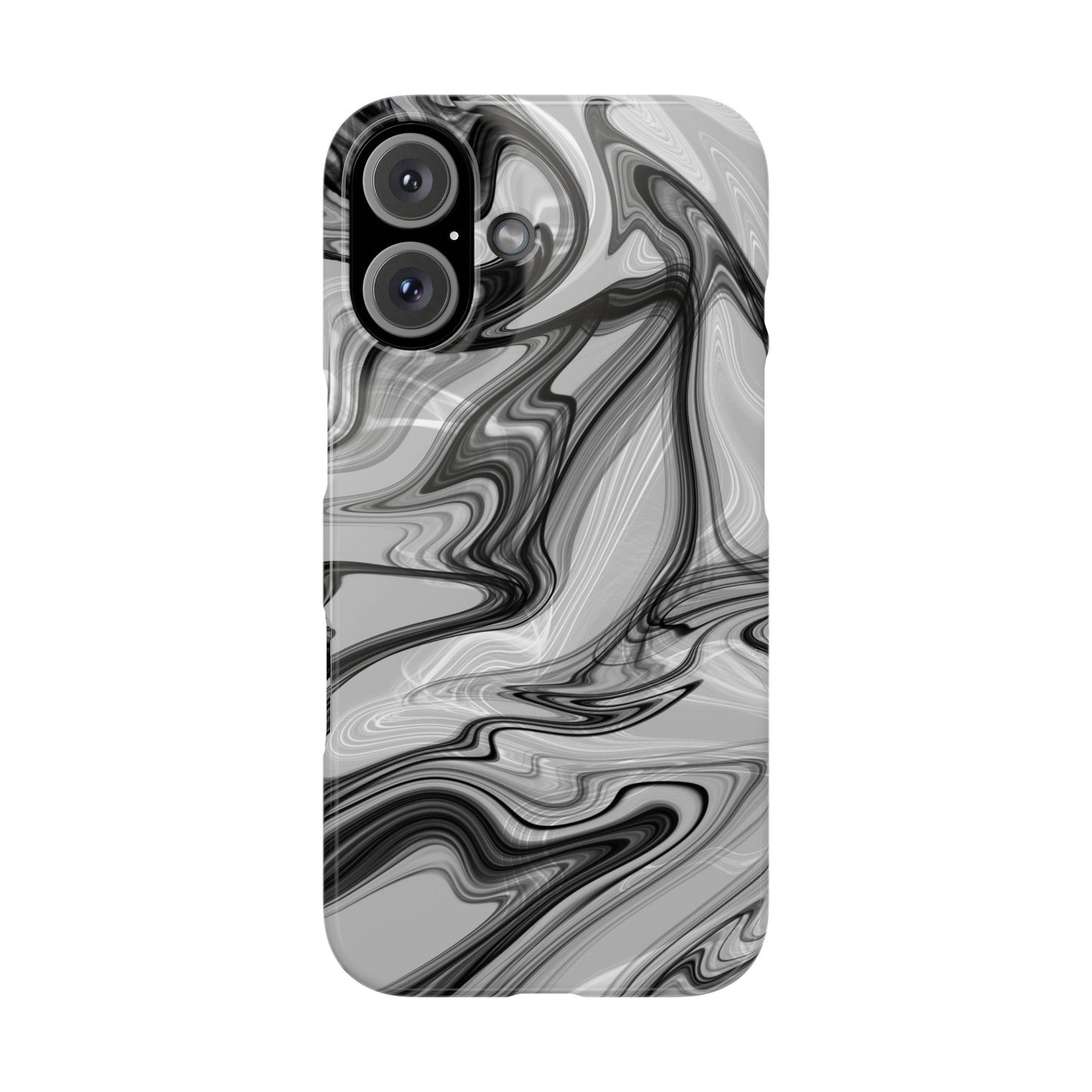 Stylish Black and Gray Abstract Slim Phone Case