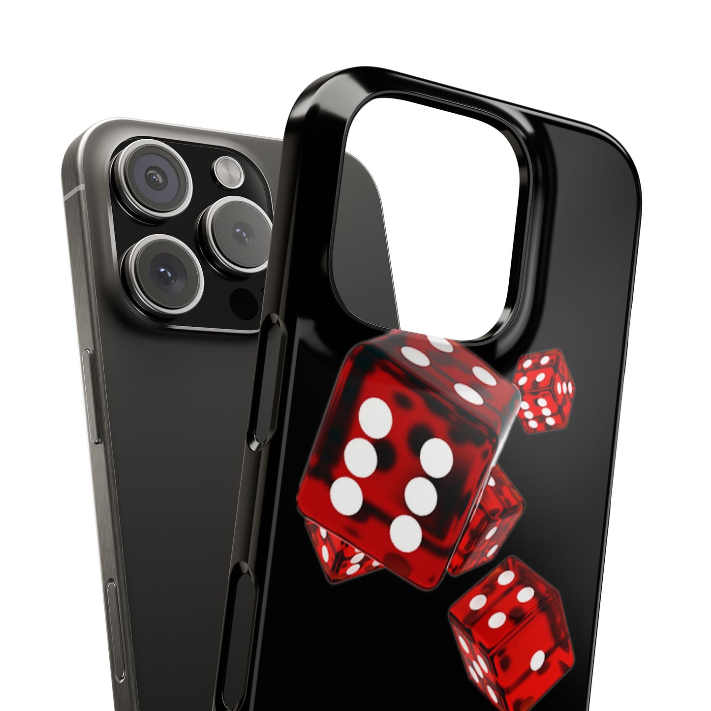 Sleek Casino Dice Slim Phone Case – Perfect for Gamblers and Poker Enthusiasts