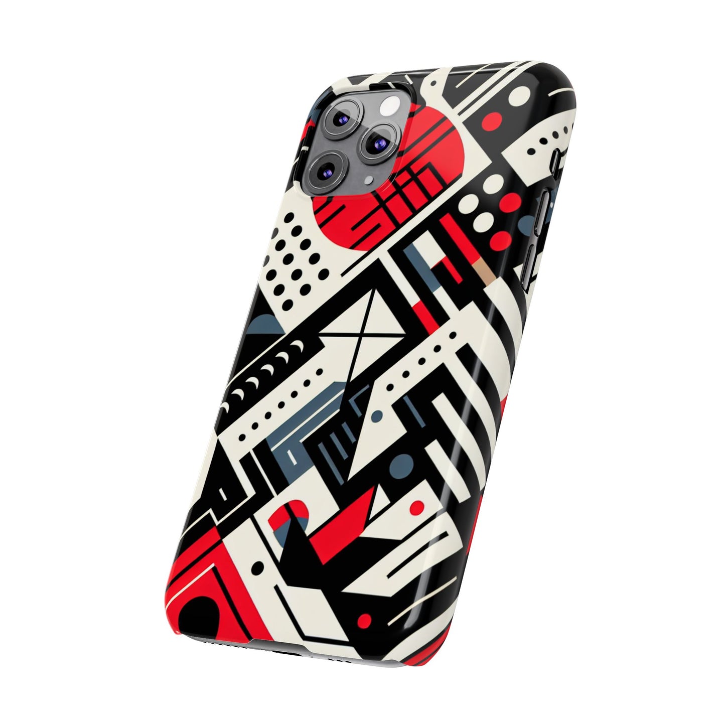 Geometric Abstract Slim Phone Case - Modern Design for Trendsetters