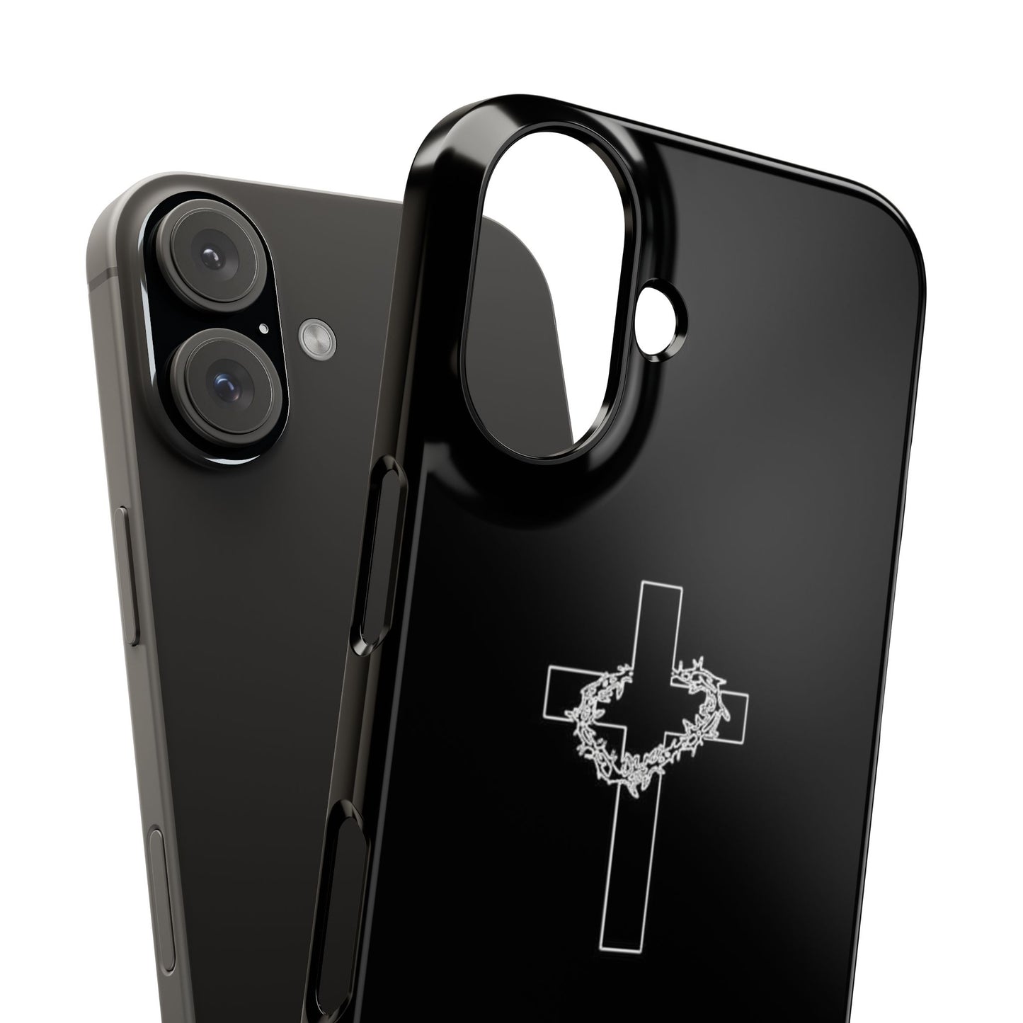 Faith-Inspired Slim Phone Case with Cross Design