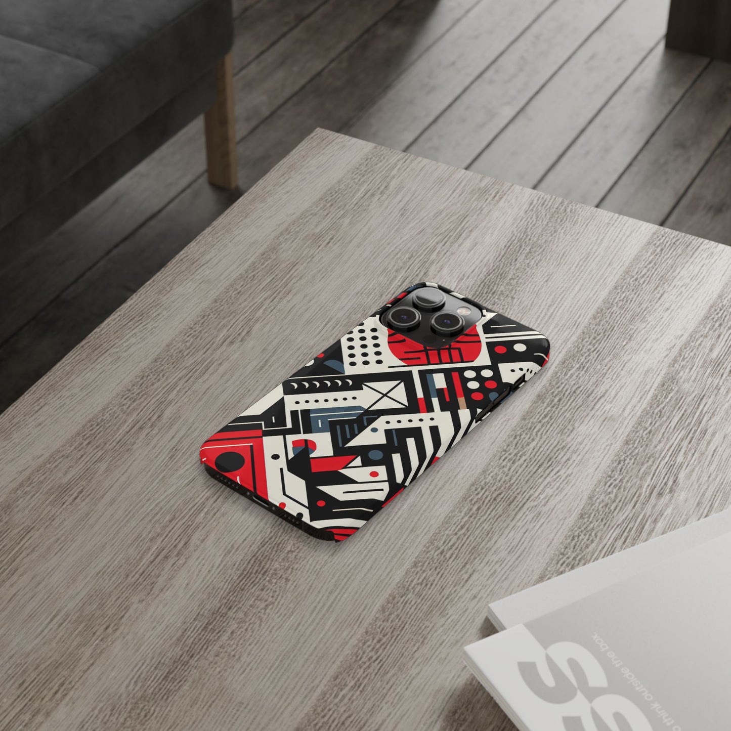 Geometric Abstract Slim Phone Case - Modern Design for Trendsetters