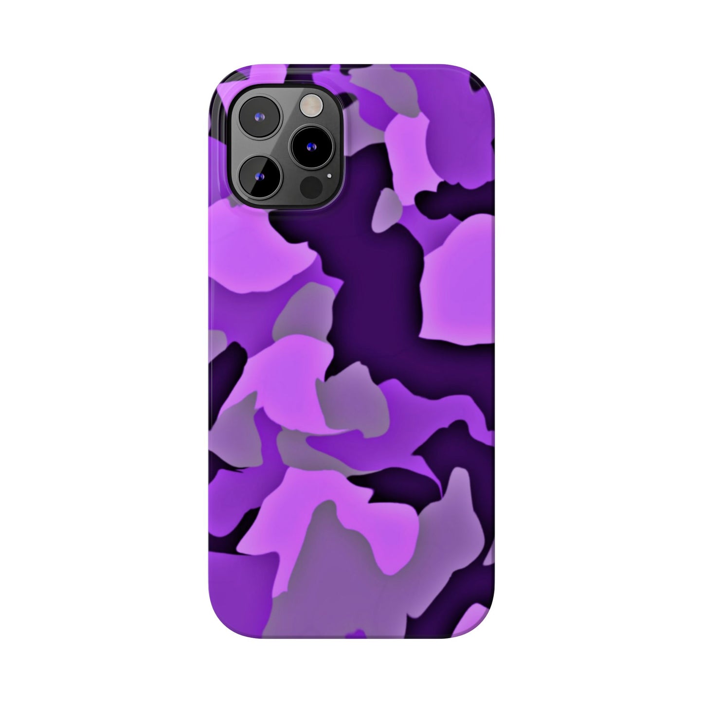 Colorful Purple Abstract Slim Phone Case - Stylish Mobile Accessory for Trendsetters