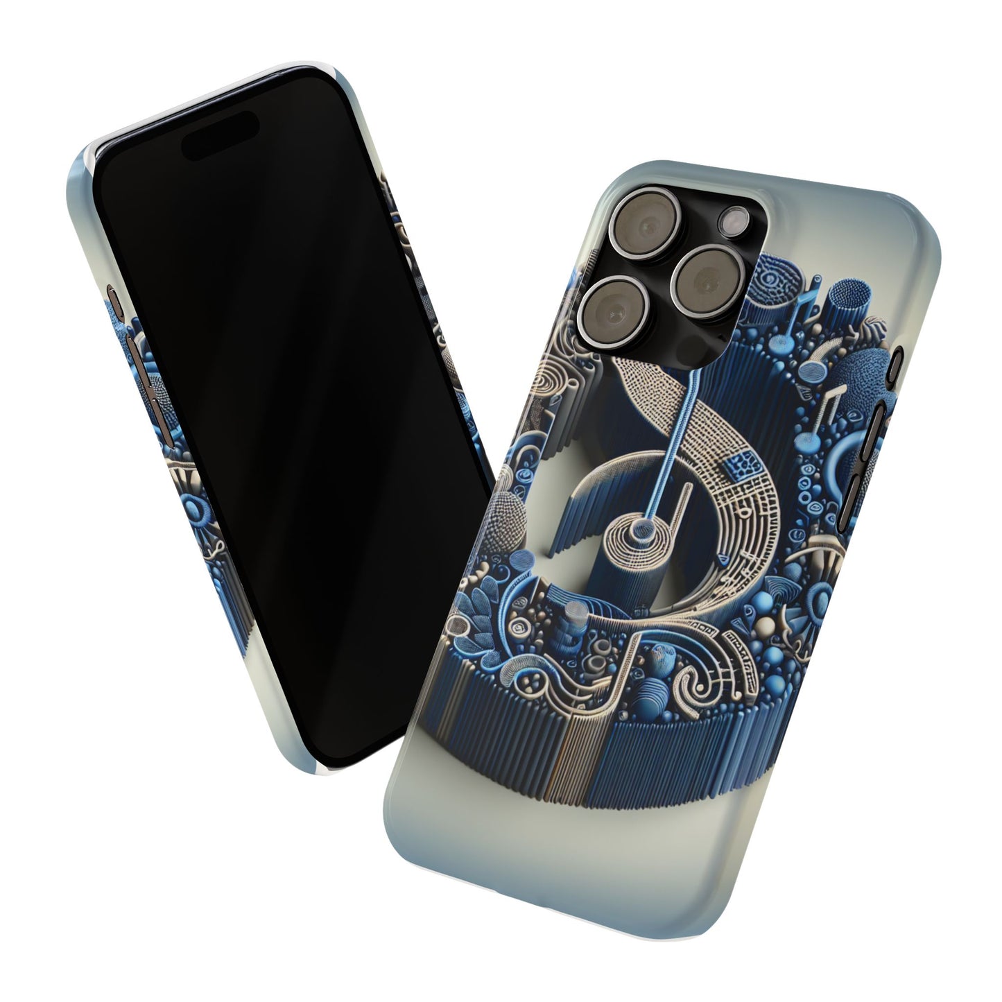 Abstract Musical Note Slim Phone Case - Modern Design for Music Lovers