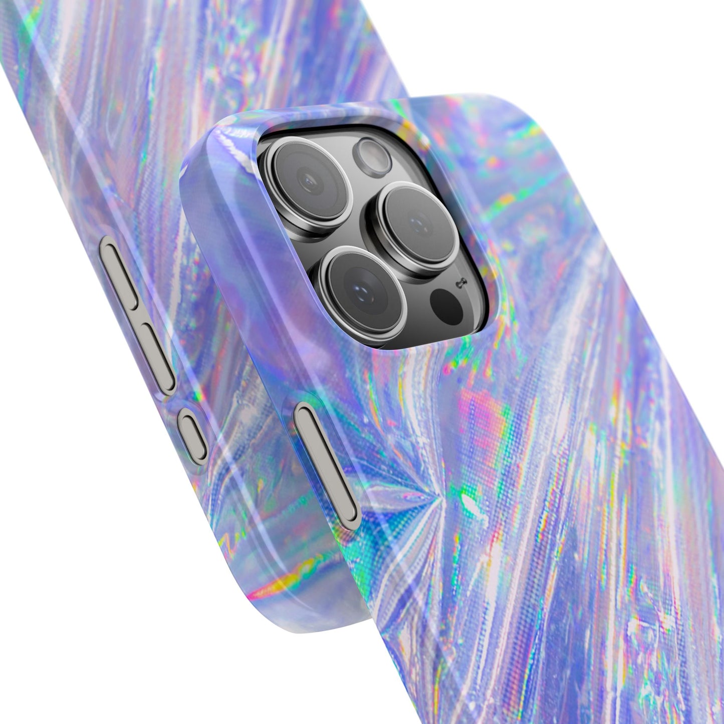 Iridescent Slim Phone Case - Holographic Design for Trendy Protection