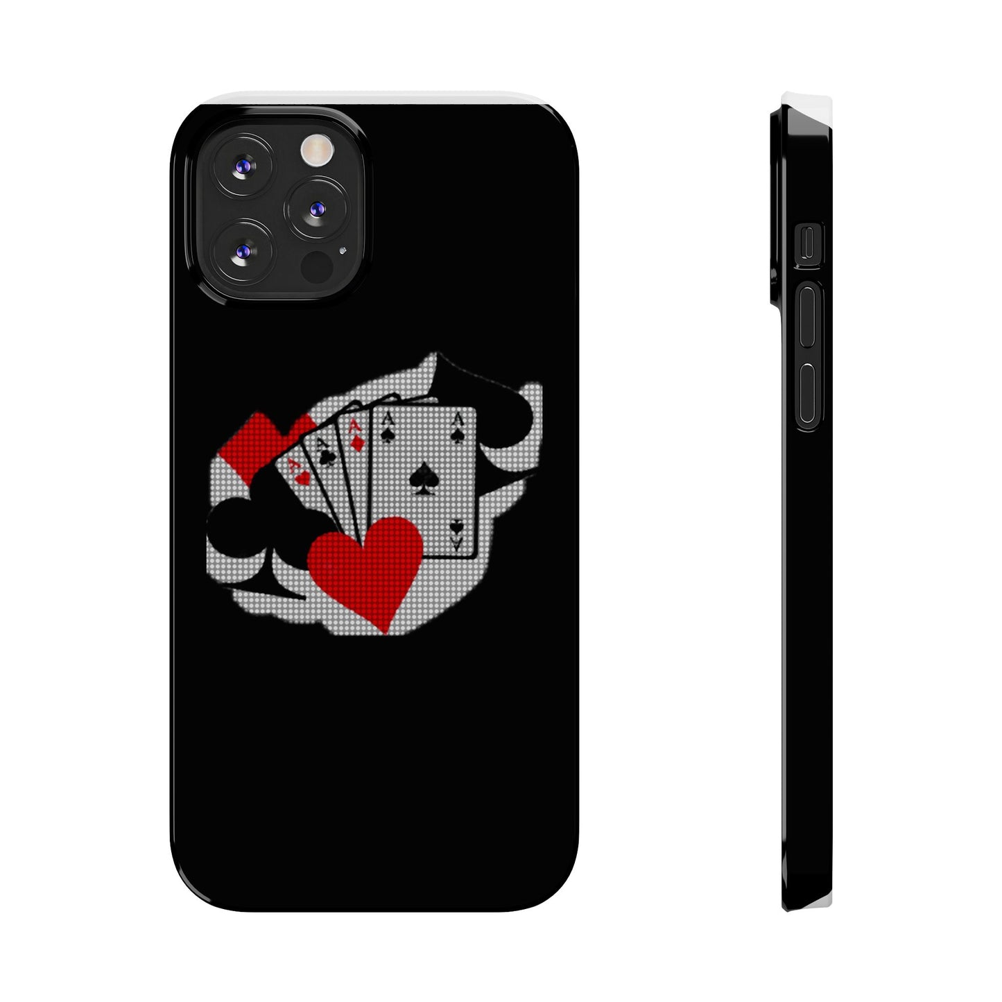 Stylish Slim Phone Case with Poker Design - Perfect for Gamers and Card Enthusiasts