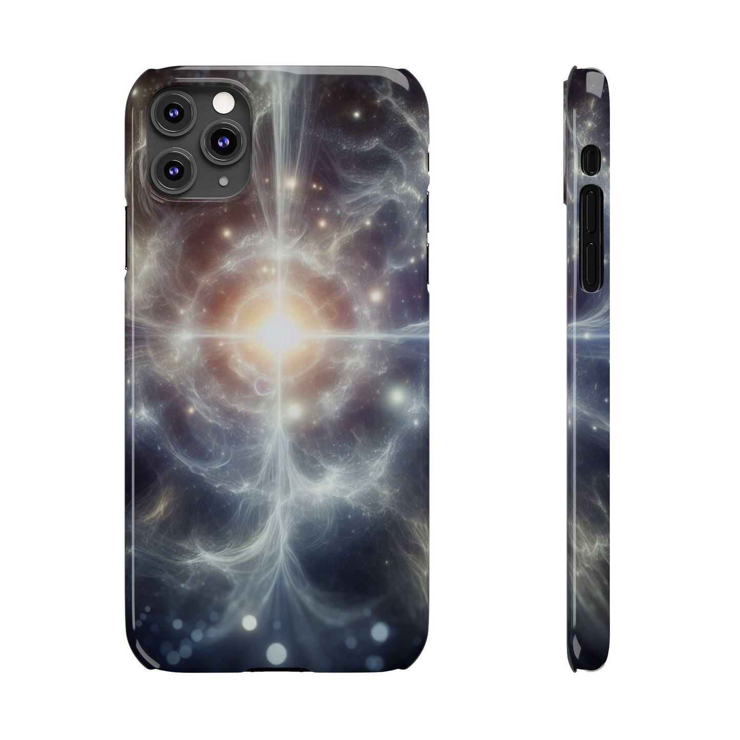 Cosmic Energy Slim Phone Case – Galaxy Design for Astronomy Lovers