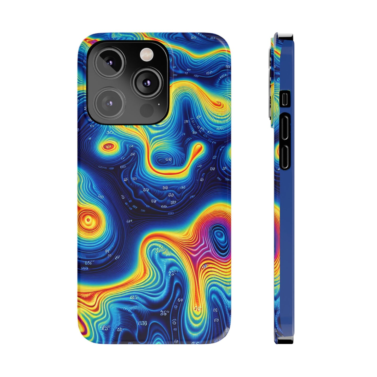 Thermal islands Phone Case - Colorful Geometric Design for Art Lovers