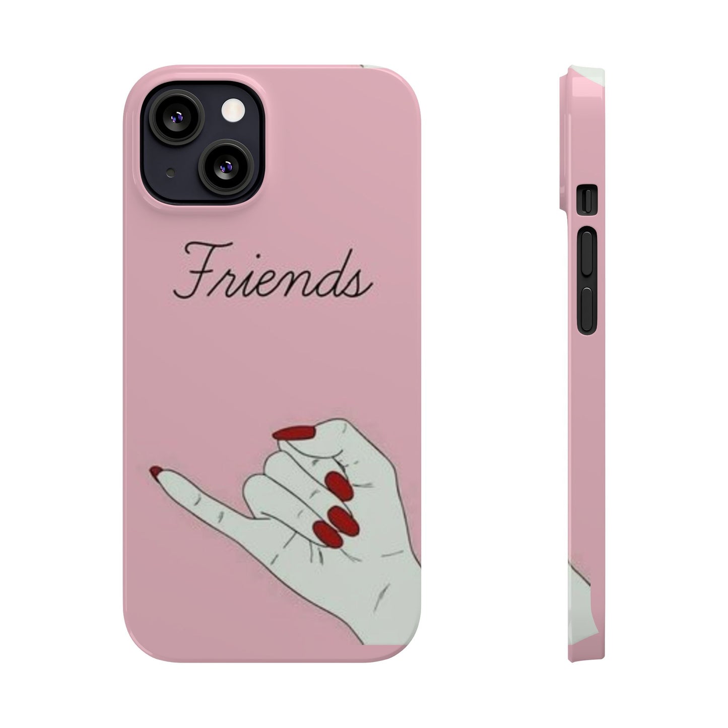 Stylish Slim Phone Case - 'Friends' Design - Perfect Gift for Besties