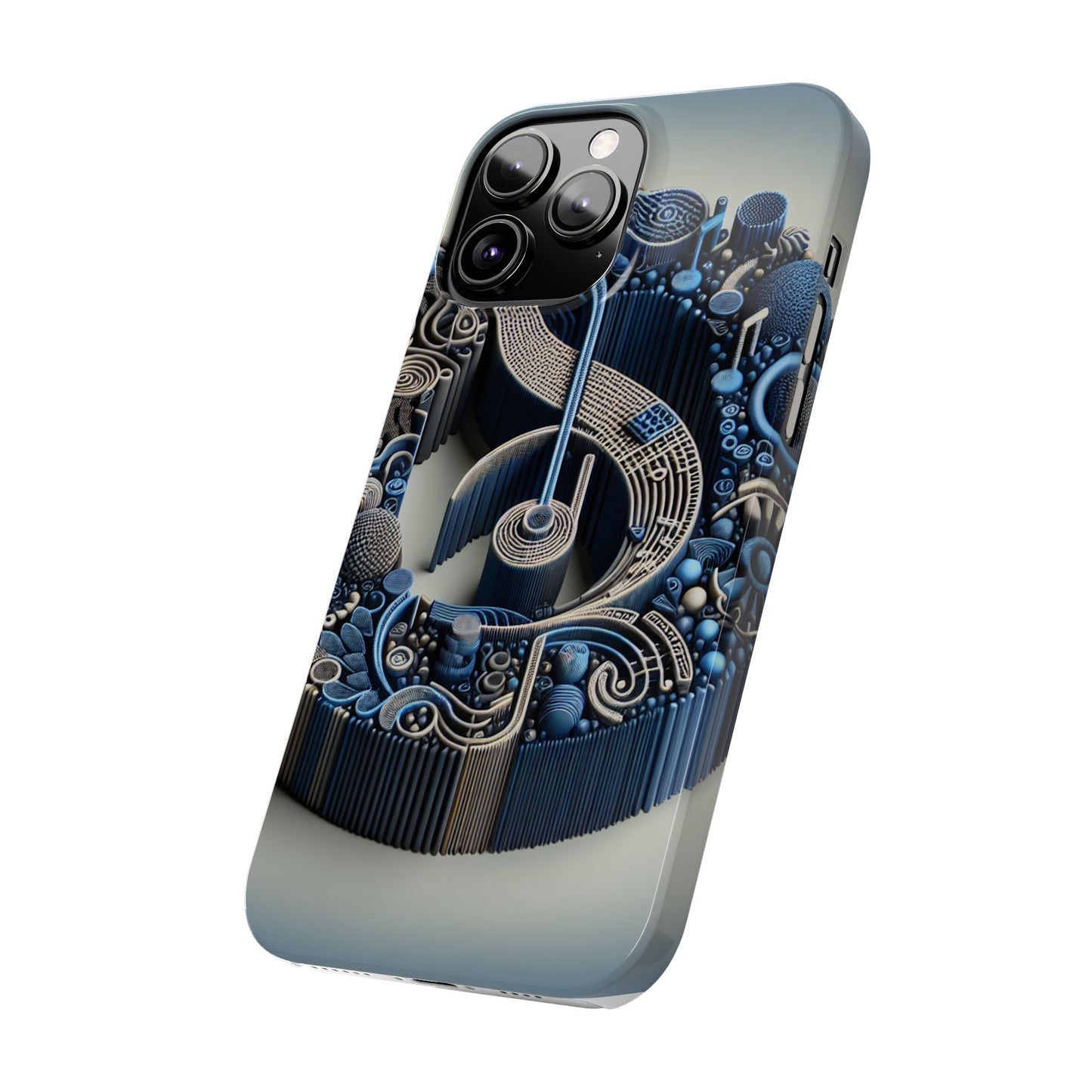 Abstract Musical Note Slim Phone Case - Modern Design for Music Lovers