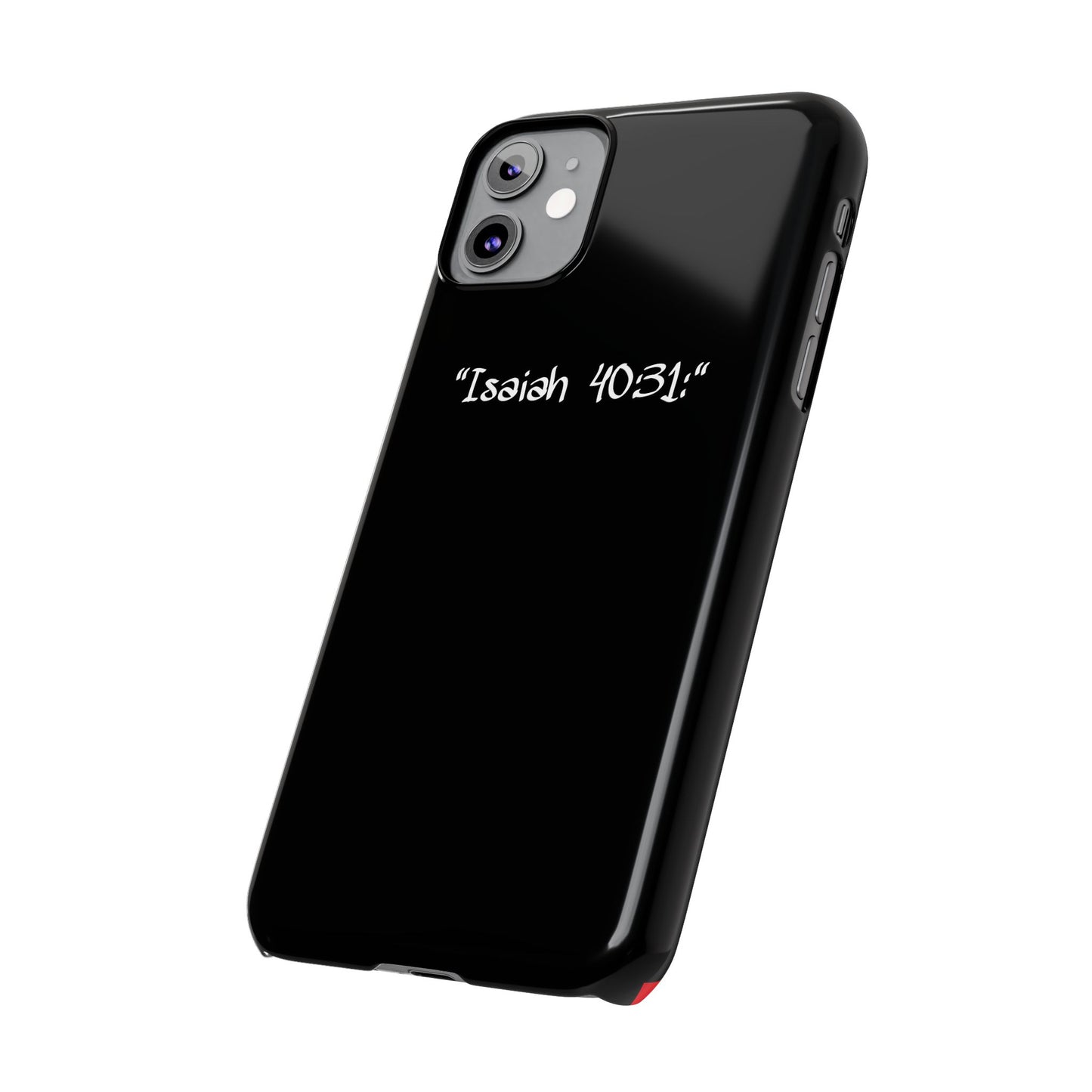 Bible verse "Isaiah 40.31:" - Iphone Case