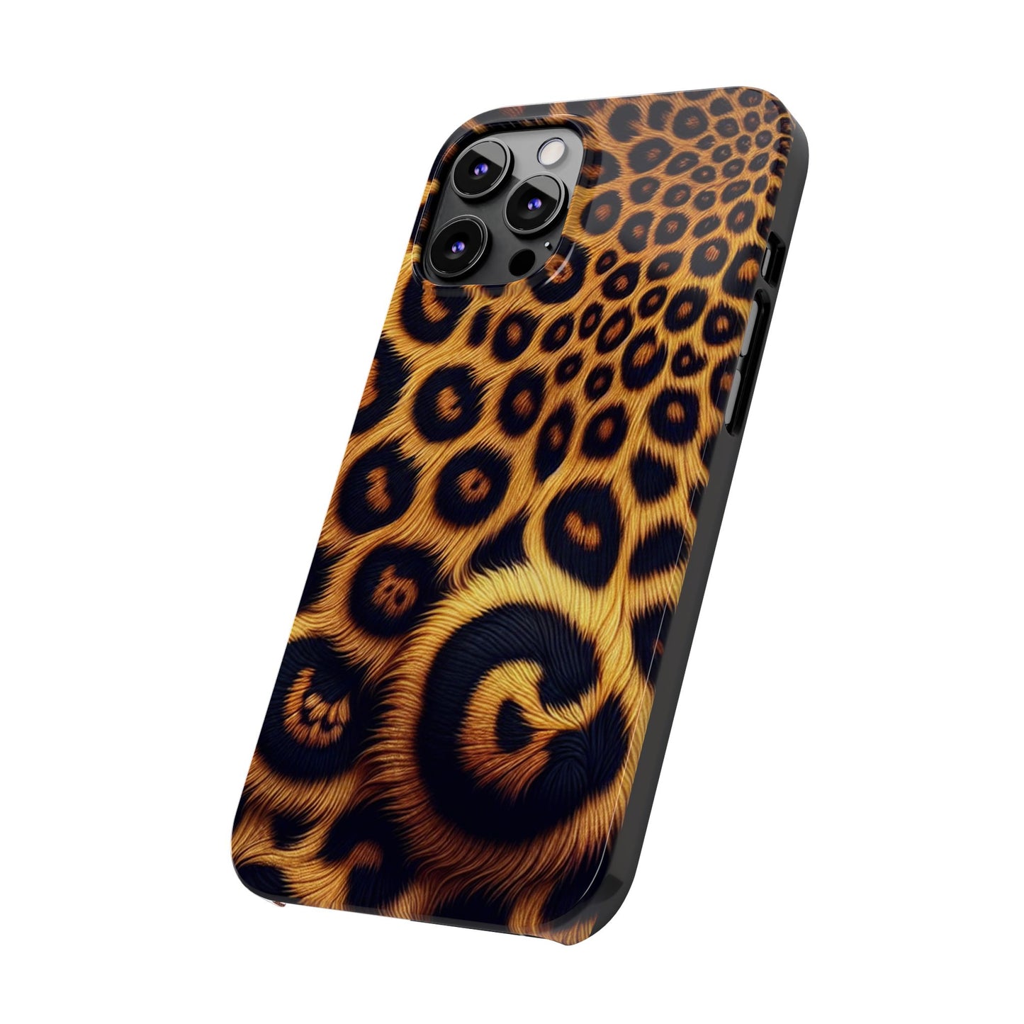 "New" Leopard Print Slim Phone Case - Trendy Animal Design