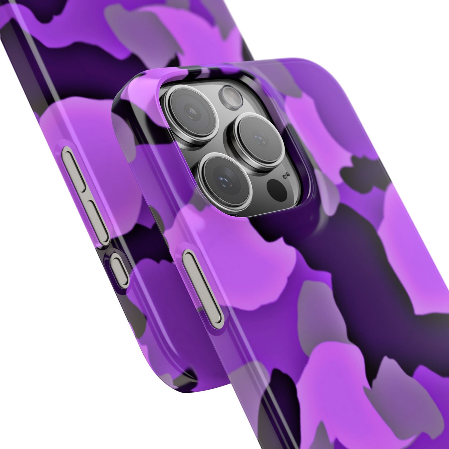 Colorful Purple Abstract Slim Phone Case - Stylish Mobile Accessory for Trendsetters