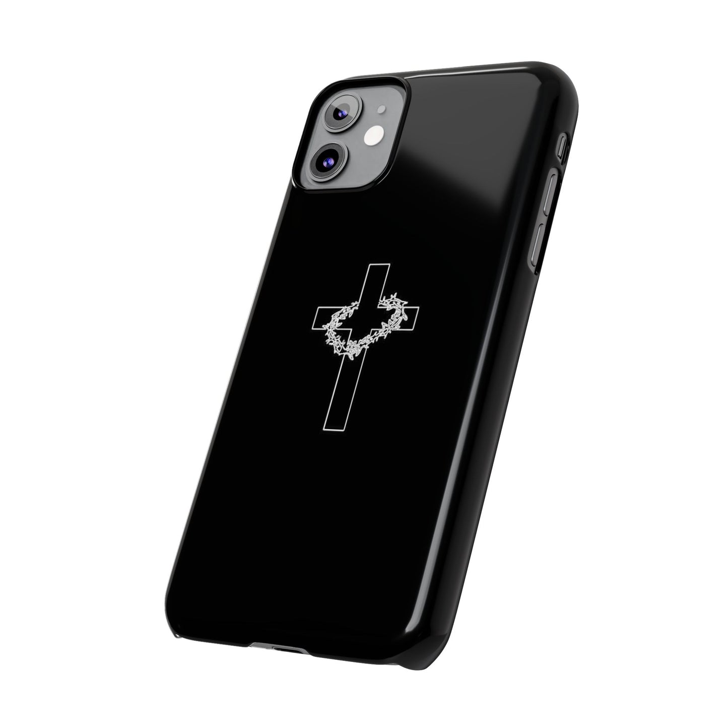 Faith-Inspired Slim Phone Case with Cross Design